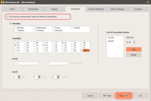 How to schedule automatic backup with Iperius-EN