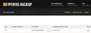 iperius backup activation code iperius backup activation code