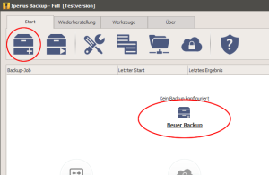 Neuer Backup