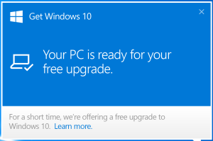 windows 10 upgrade notification