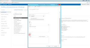 Configurazione permessi utente su Microsoft Exchange 13