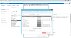 Configurazione permessi utente su Microsoft Exchange 14