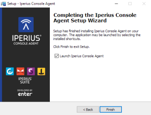 Setup Iperius Console Agent - Ending