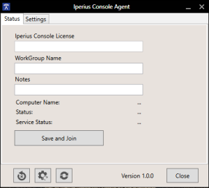 Iperius Console Agent – ​​Erster Start