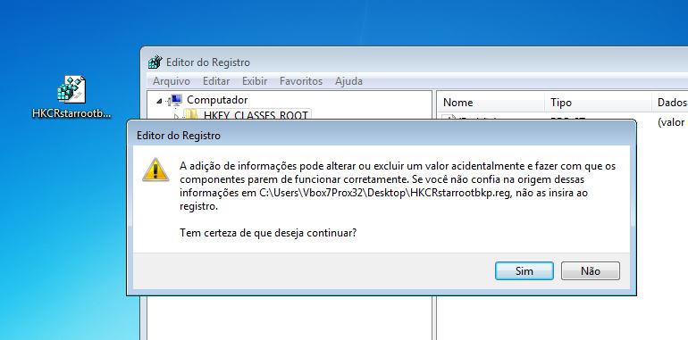 Verificar alterações no registro do windows