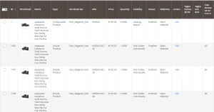 Configurable Product e Simple Product nel back-end di Magento 2