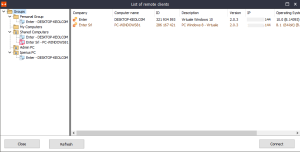 Iperius remote - Lista dei client