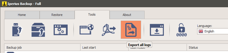 export-all-logs-iperius-backup