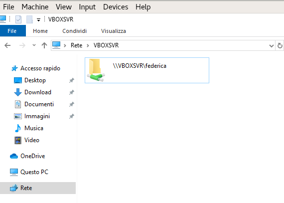 oracle vm virtualbox share folder on network