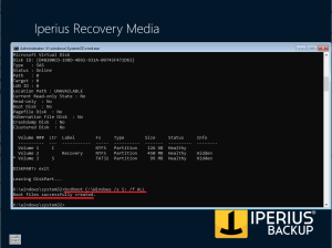 Boot recovery - bcdboot