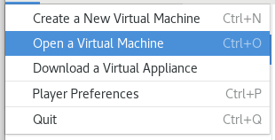 open a virtual machine