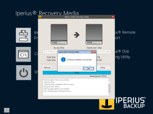 Iperius Disk Cloning Utility - Completed
