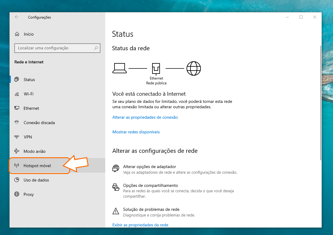 Configurando um Hotspot no Windows através do .:[CMD]:.