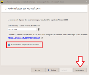 Microsoft 365_autorisation_reussie