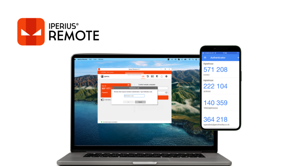 Zwei-Faktor-Authentifizierung – Iperius Remote
